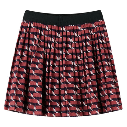 Kids' Pleated Skirt with Glitter Navy 128