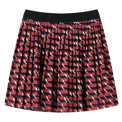 Kids' Pleated Skirt with Glitter Navy 140