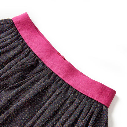 Kids' Pleated Skirt with Glitter Navy 92