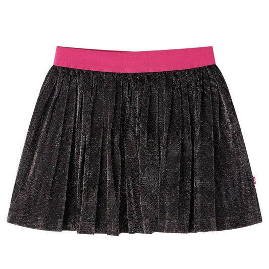 Kids' Pleated Skirt with Glitter Navy 104