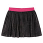 Kids' Pleated Skirt with Glitter Navy 104