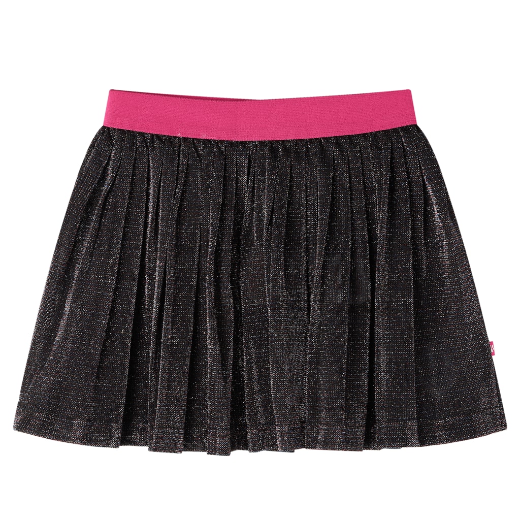 Kids' Pleated Skirt with Glitter Navy 116