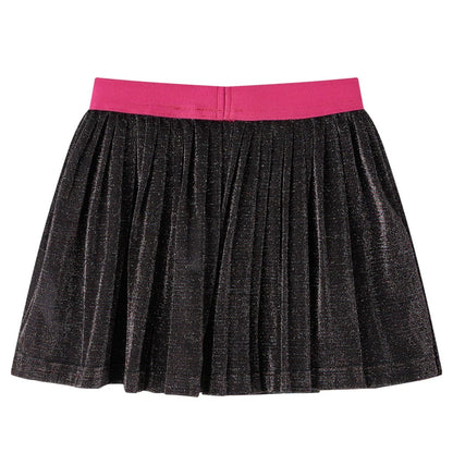 Kids' Pleated Skirt with Glitter Navy 116