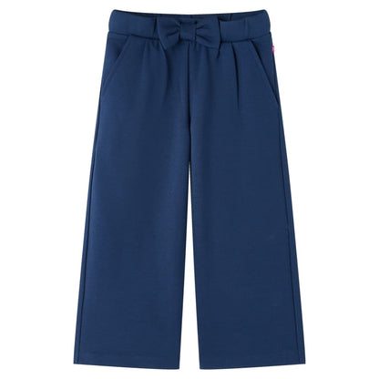 Kids' Pants with Wide Legs Navy 104