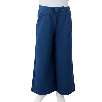 Kids' Pants with Wide Legs Navy 104