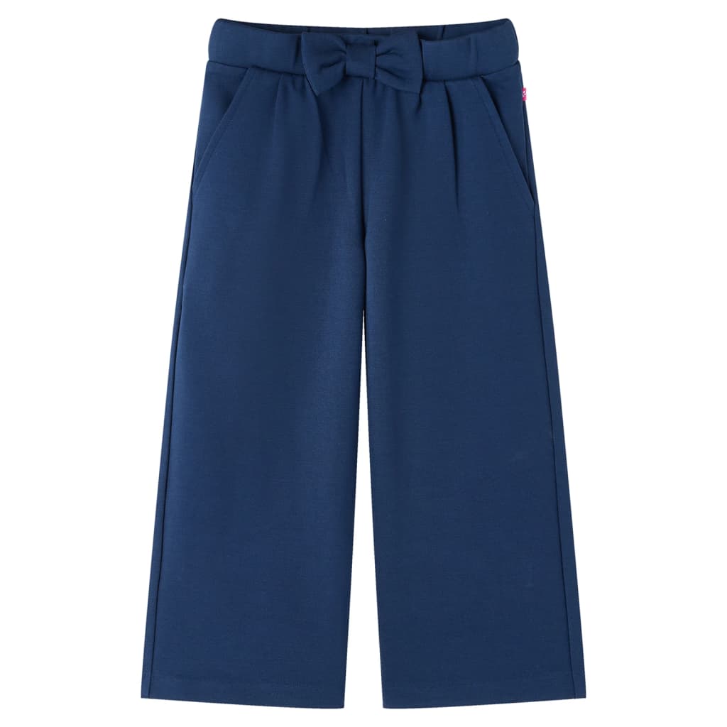 Kids' Pants with Wide Legs Navy 116