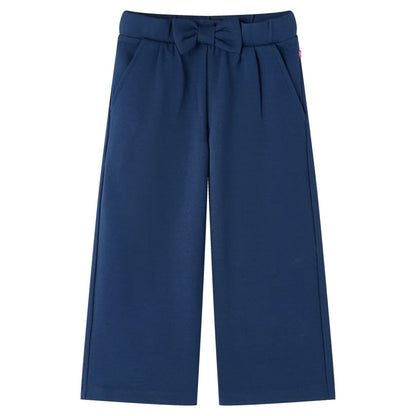 Kids' Pants with Wide Legs Navy 116