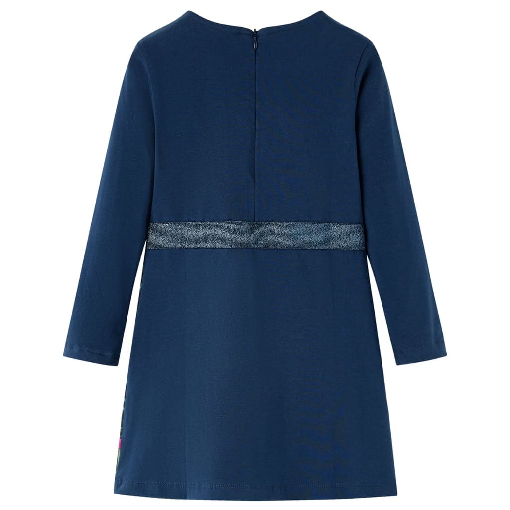 Kids' Dress with Long Sleeves Navy 104