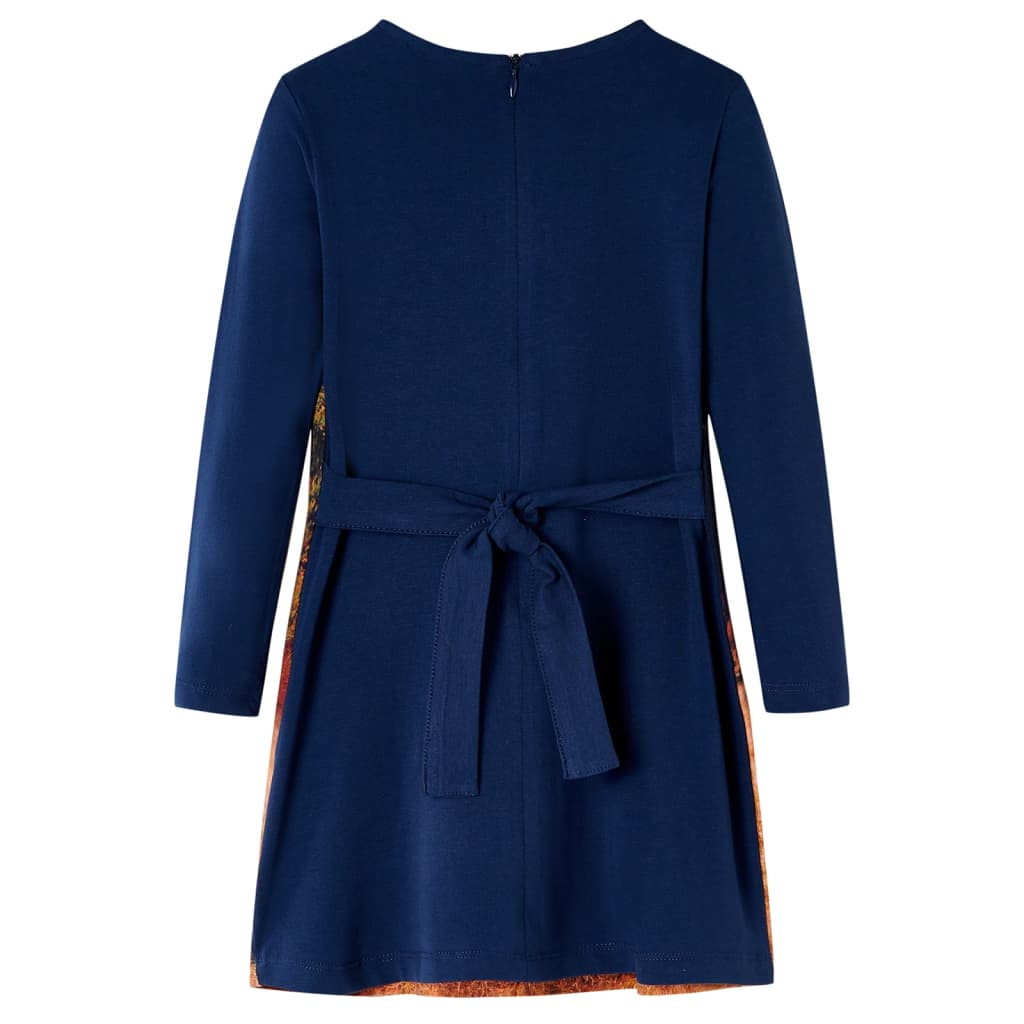 Kids' Dress with Long Sleeves Navy 104