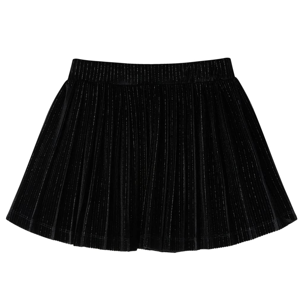 Kids' Pleated Skirt with Lurex Black 92