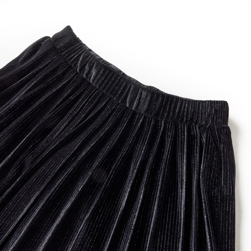 Kids' Pleated Skirt with Lurex Black 104