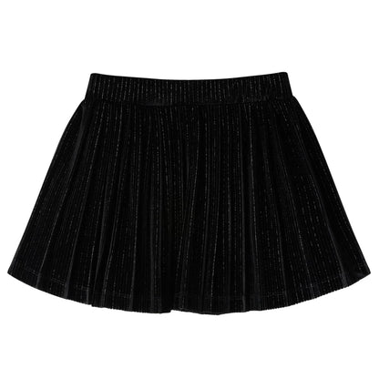 Kids' Pleated Skirt with Lurex Black 116