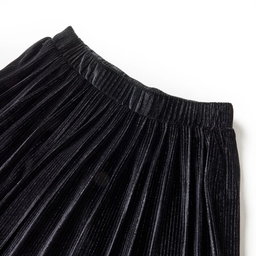 Kids' Pleated Skirt with Lurex Black 116