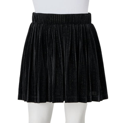 Kids' Pleated Skirt with Lurex Black 116