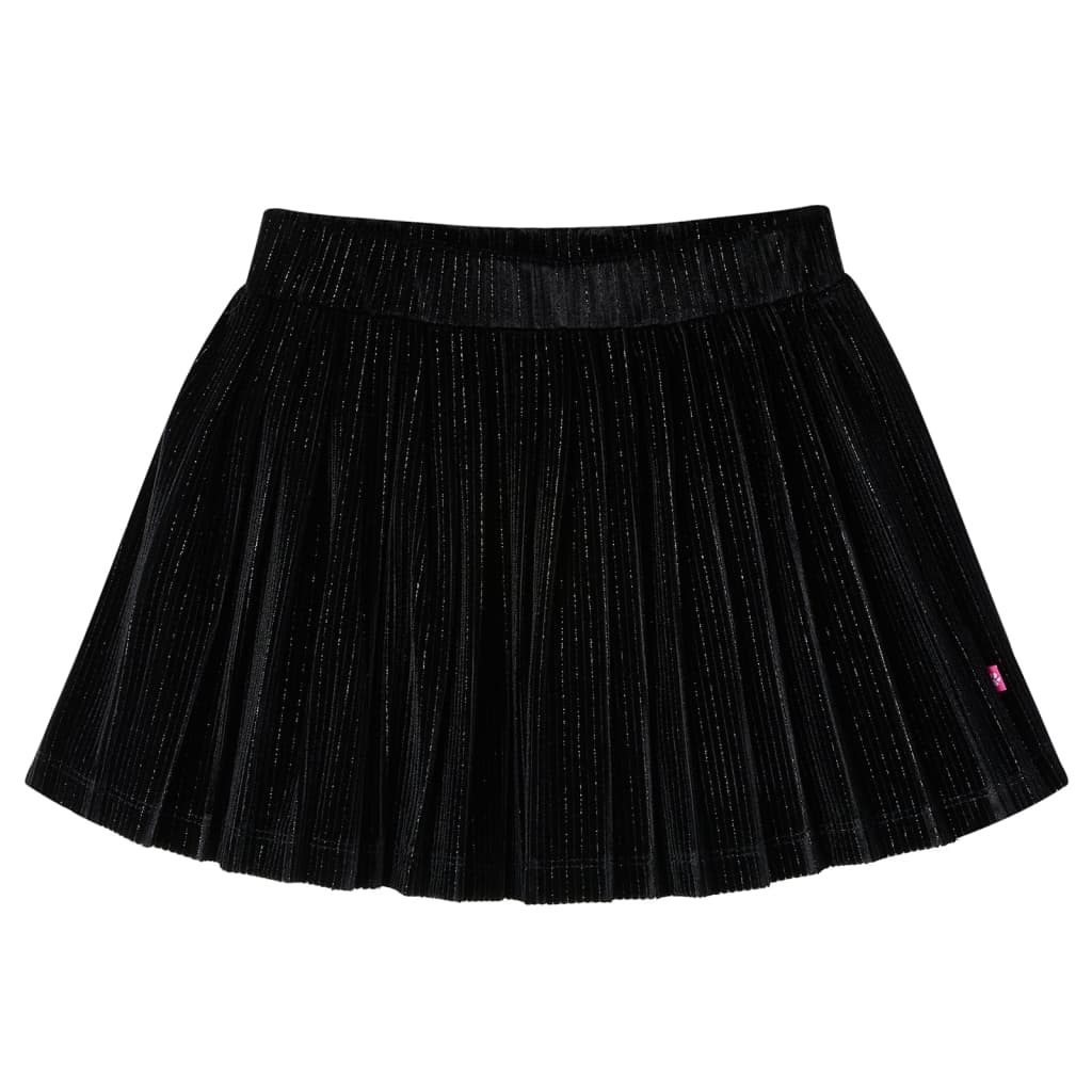 Kids' Pleated Skirt with Lurex Black 128