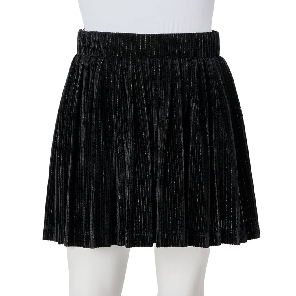 Kids' Pleated Skirt with Lurex Black 128