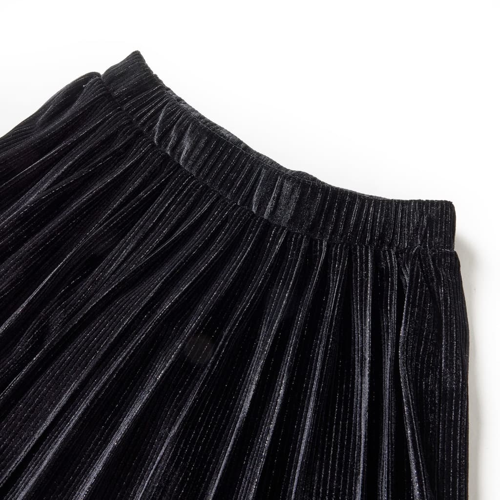 Kids' Pleated Skirt with Lurex Black 140