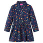 Kids' Dress with Long Sleeves Navy 92