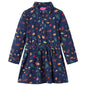 Kids' Dress with Long Sleeves Navy 140