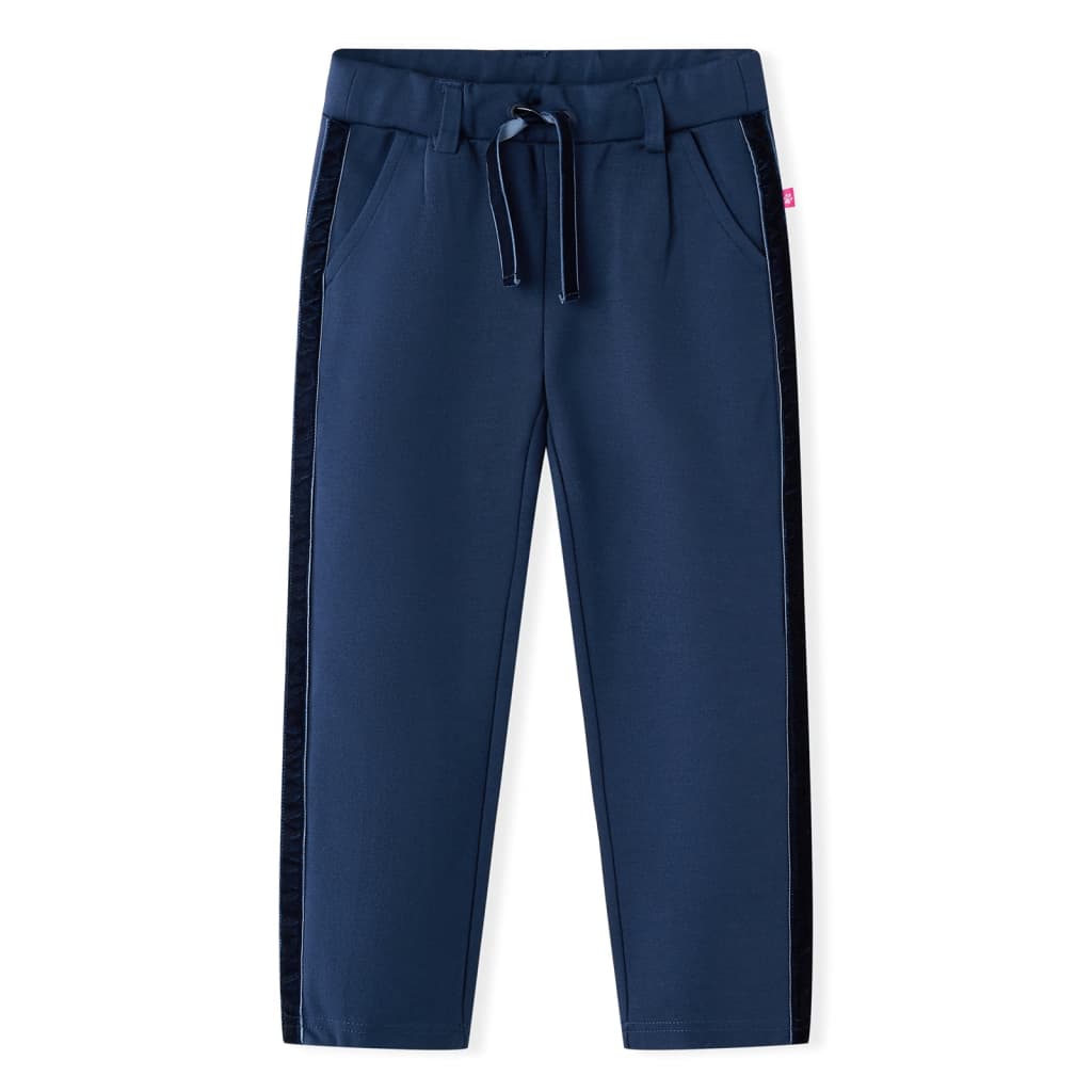 Kids' Pants with Black Trims Navy 92