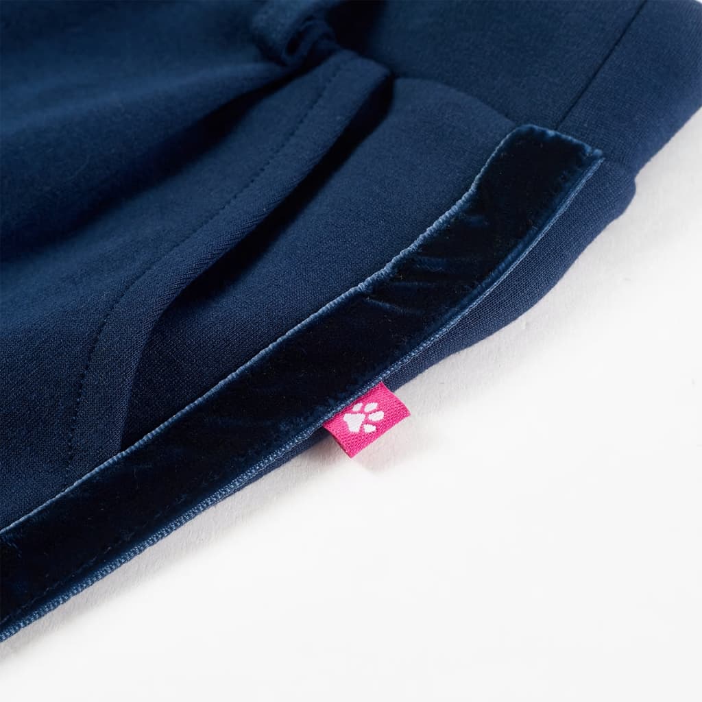 Kids' Pants with Black Trims Navy 104