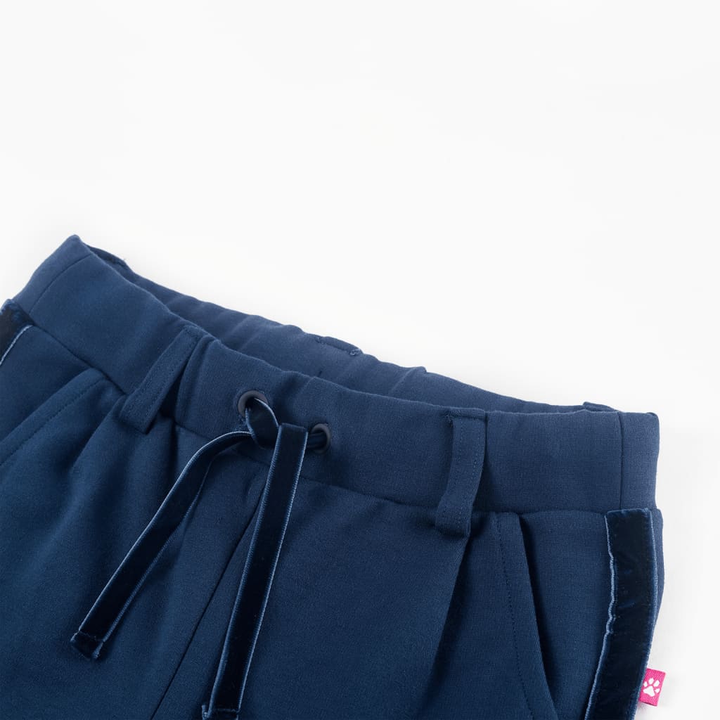 Kids' Pants with Black Trims Navy 128