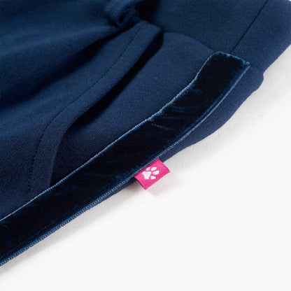 Kids' Pants with Black Trims Navy 140