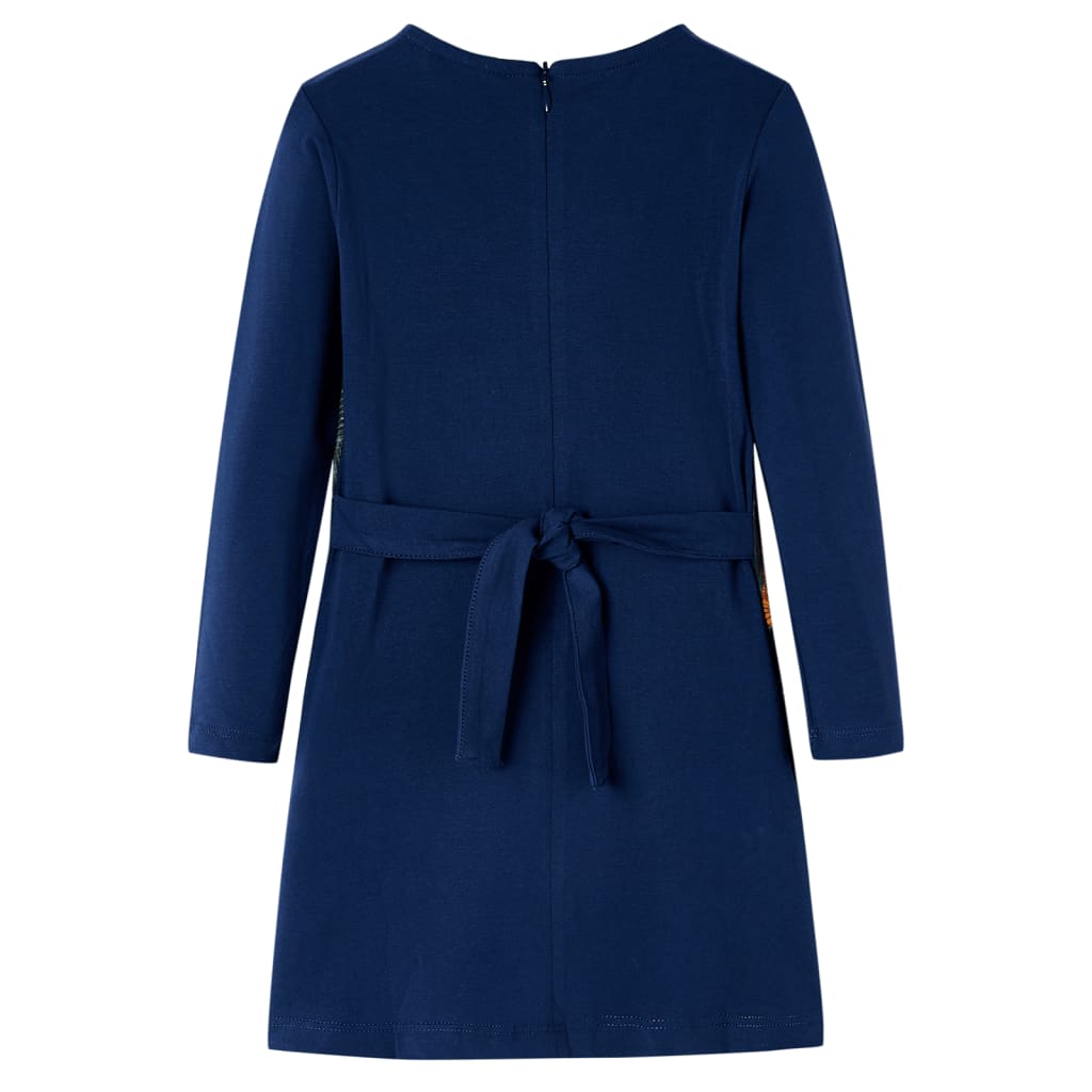 Kids' Dress with Long Sleeves Navy 116