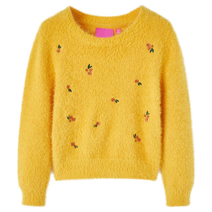 Kids' Sweater Knitted Ochre 92