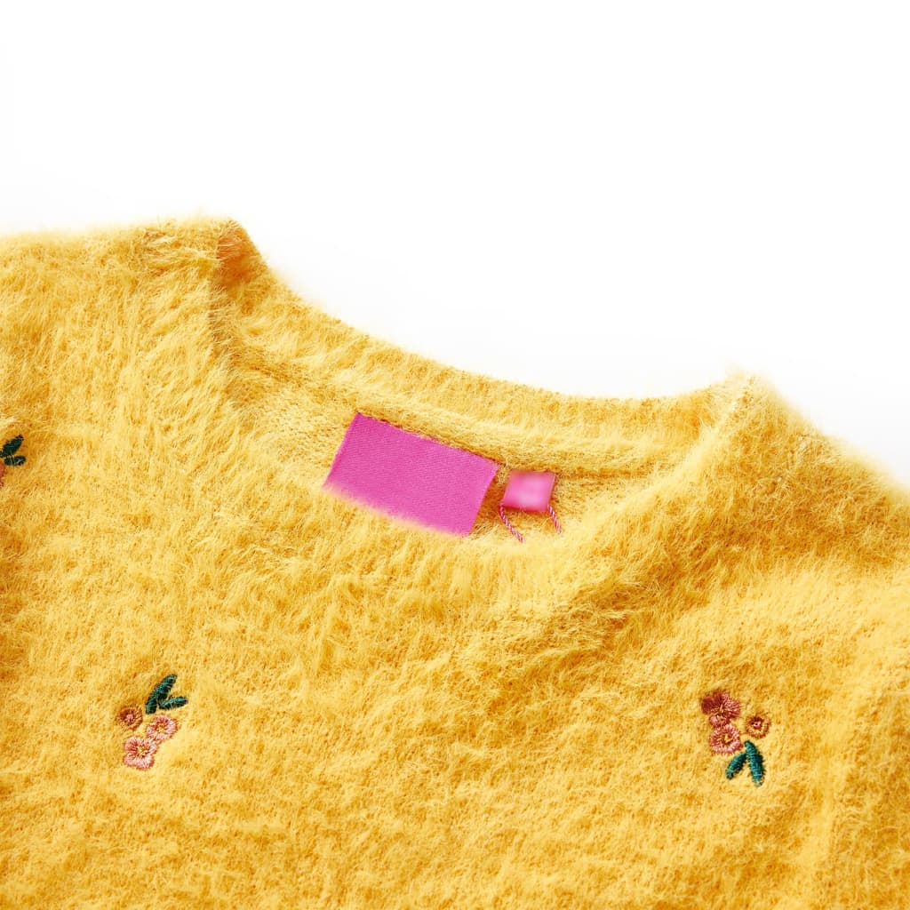 Kids' Sweater Knitted Ochre 92