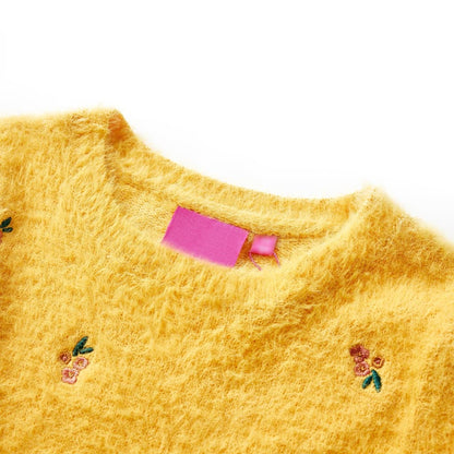 Kids' Sweater Knitted Ochre 92