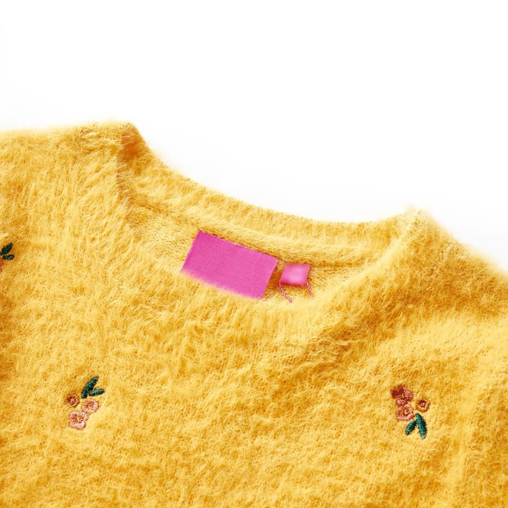 Kids' Sweater Knitted Ochre 104