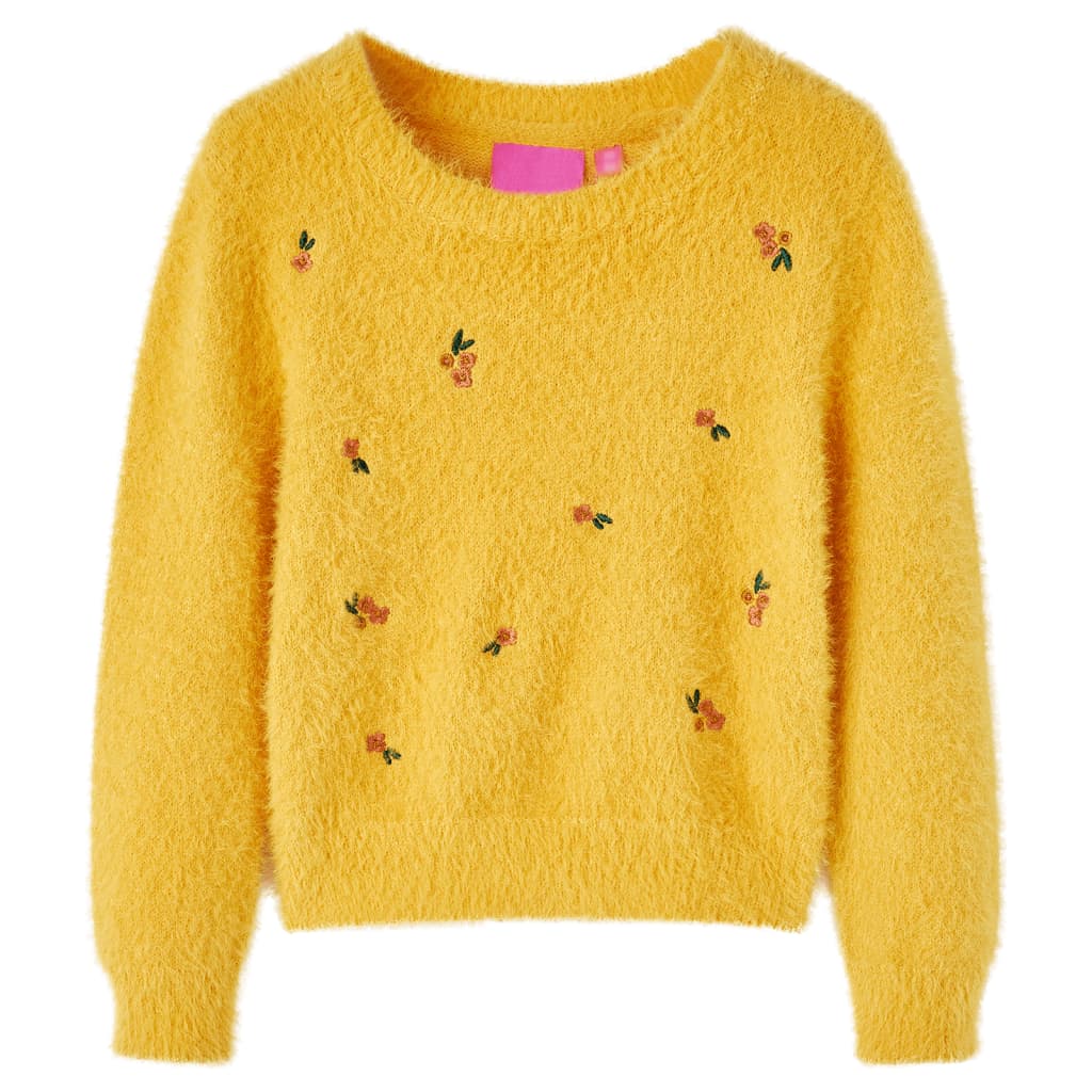 Kids' Sweater Knitted Ochre 116