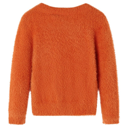 Kids' Sweater Knitted Burnt Orange 92