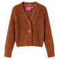 Kids' Cardigan Knitted Cognac 92