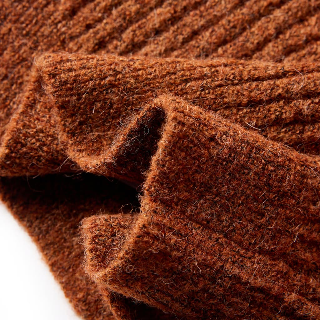 Kids' Cardigan Knitted Cognac 92