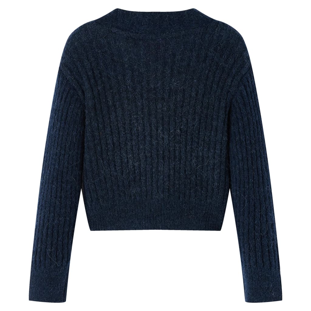 Kids' Cardigan Knitted Navy 116