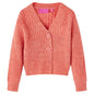 Kids' Cardigan Knitted Medium Pink 104