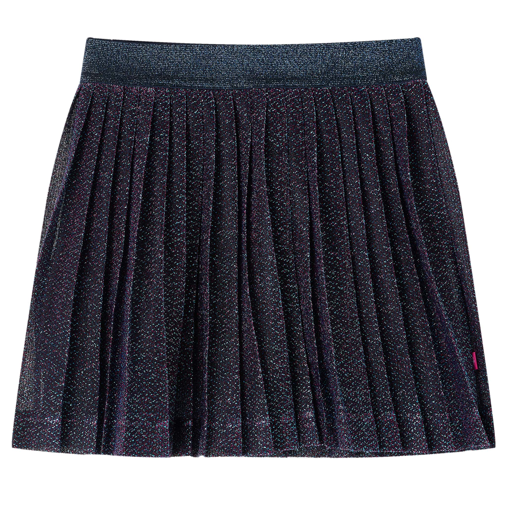 Kids' Skirt with Glitters Navy Blue 92