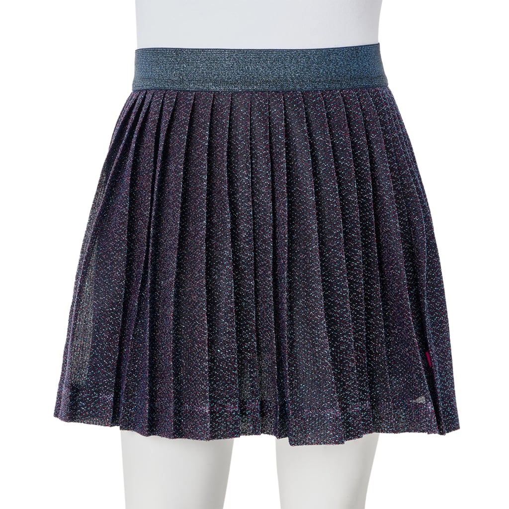 Kids' Skirt with Glitters Navy Blue 92