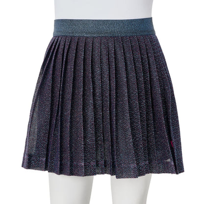 Kids' Skirt with Glitters Navy Blue 92