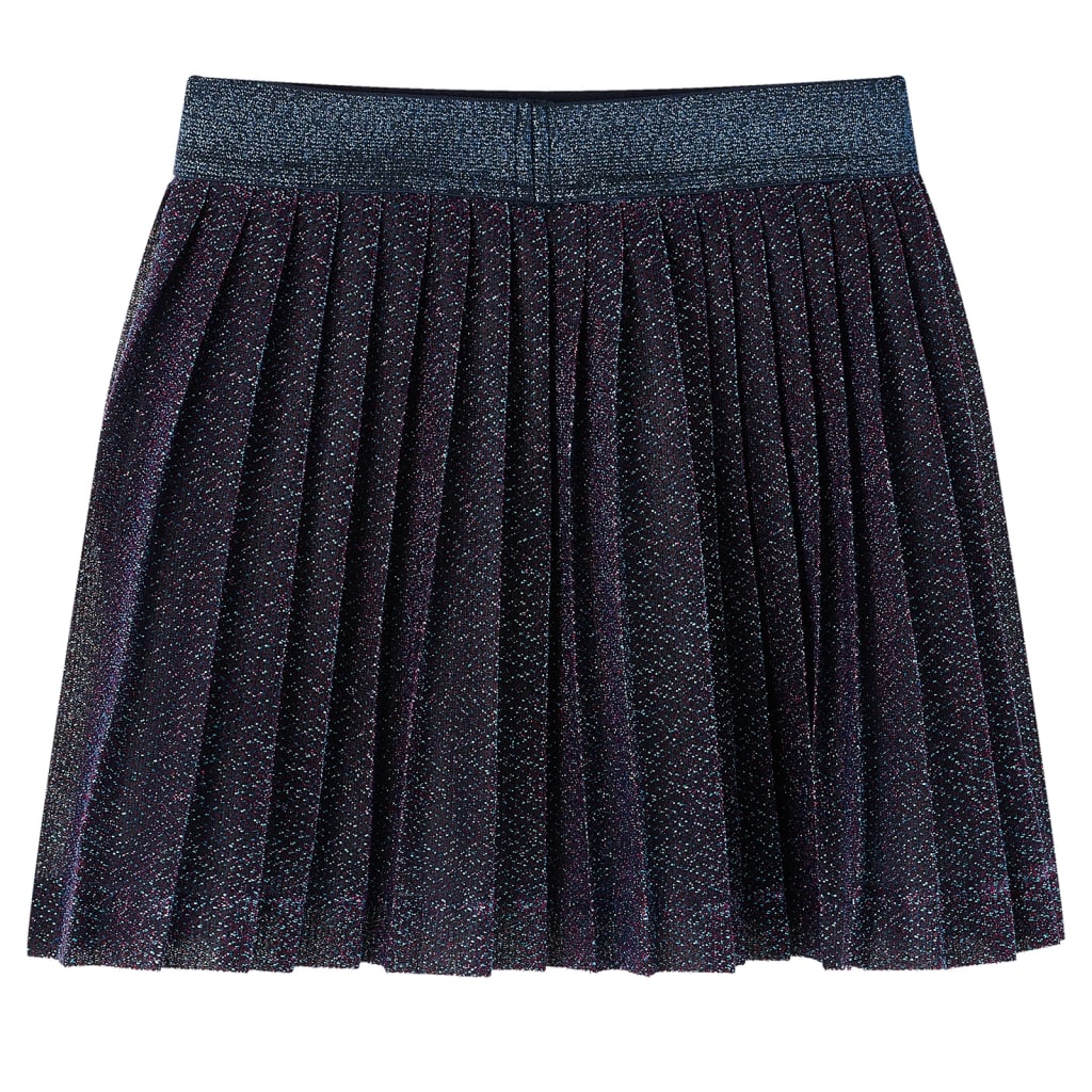 Kids' Skirt with Glitters Navy Blue 104