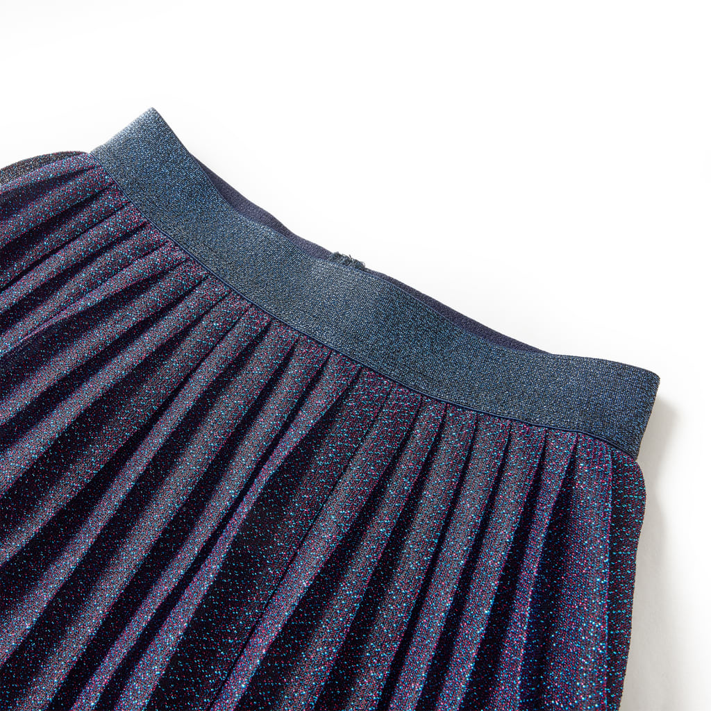 Kids' Skirt with Glitters Navy Blue 104