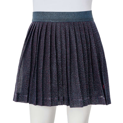 Kids' Skirt with Glitters Navy Blue 104