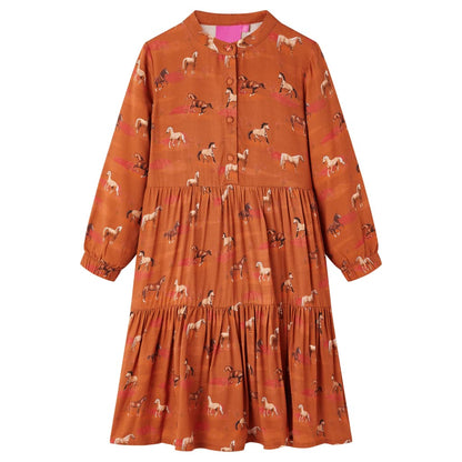 Kids' Dress Cognac 116