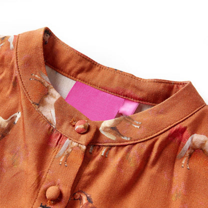 Kids' Dress Cognac 116