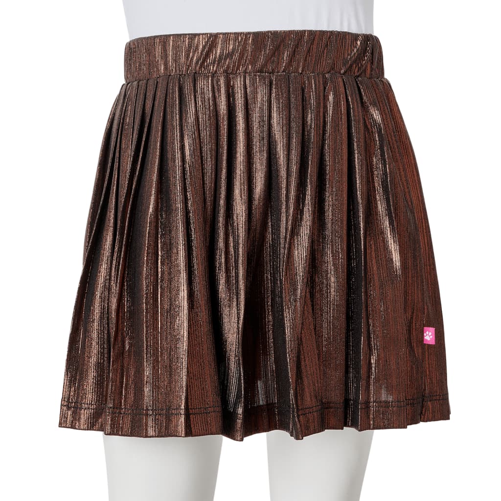 Kids' Skirt with Glitters Cognac 92