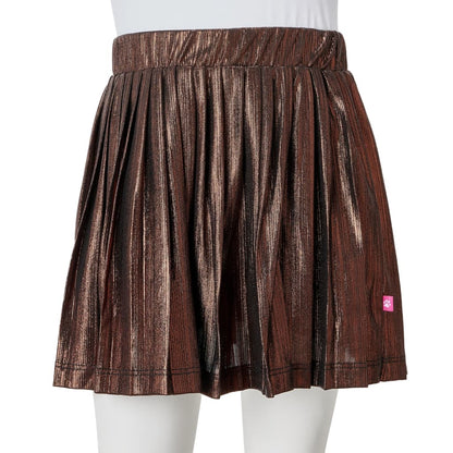 Kids' Skirt with Glitters Cognac 104