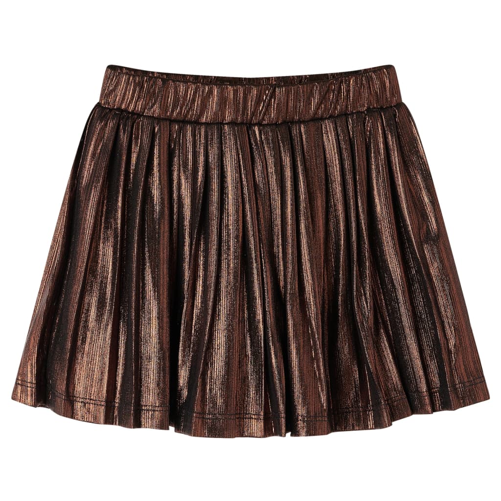 Kids' Skirt with Glitters Cognac 140