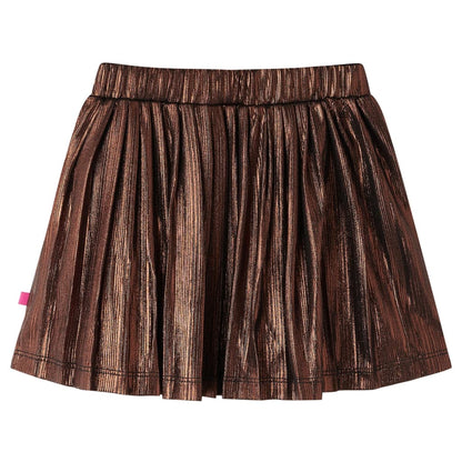 Kids' Skirt with Glitters Cognac 140